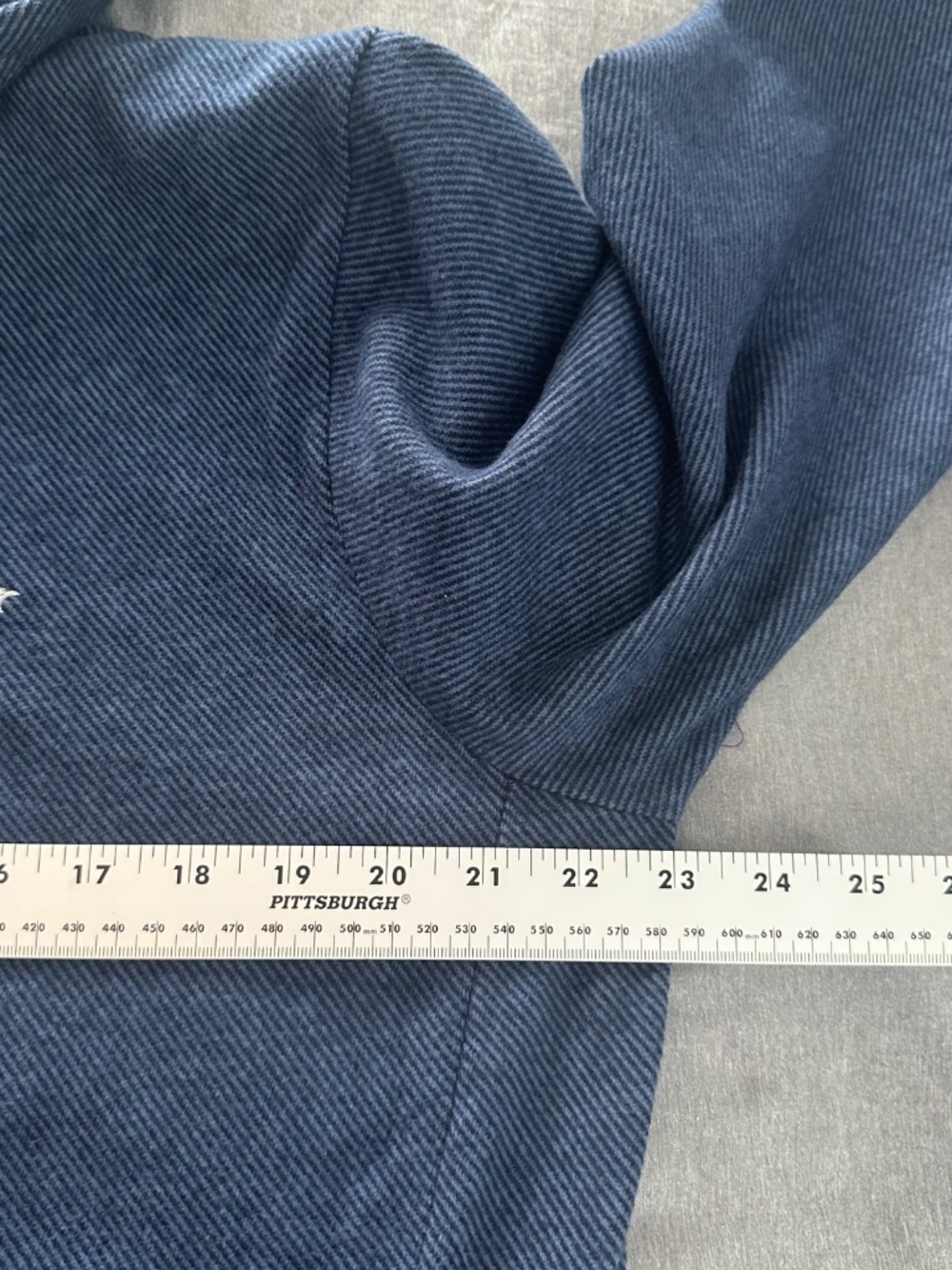 NEW Tommy Bahama Mens Medium Textured Twill Stripe Hoodie Ocean Blue - Picture 7 of 10
